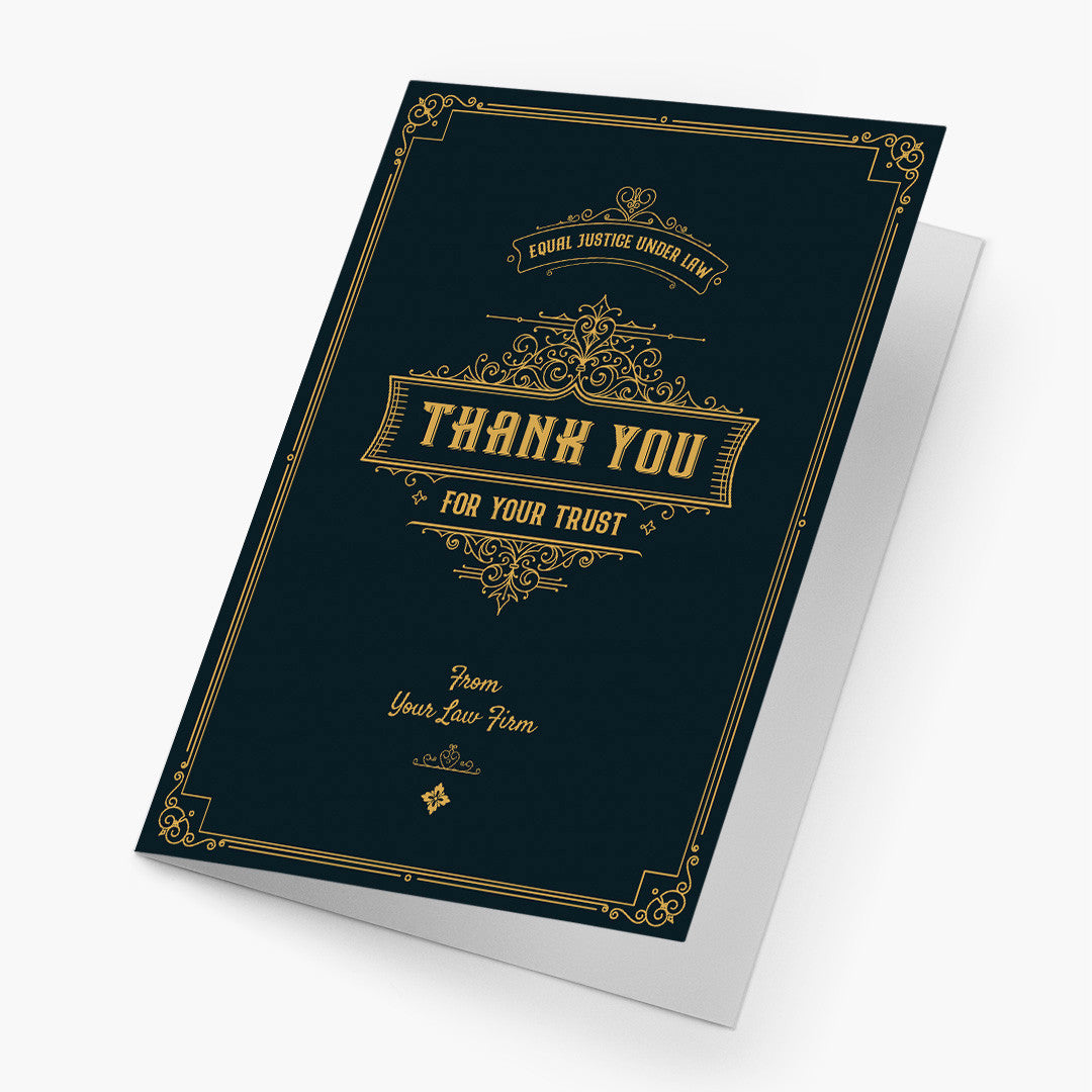Vintage Legal Thank You Card