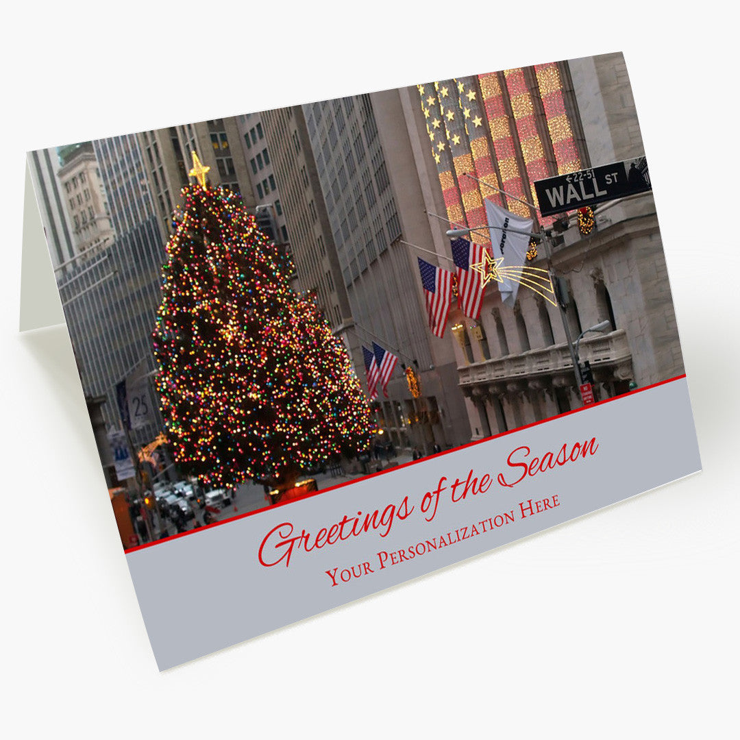 Wall Street Seasons Greetings Card