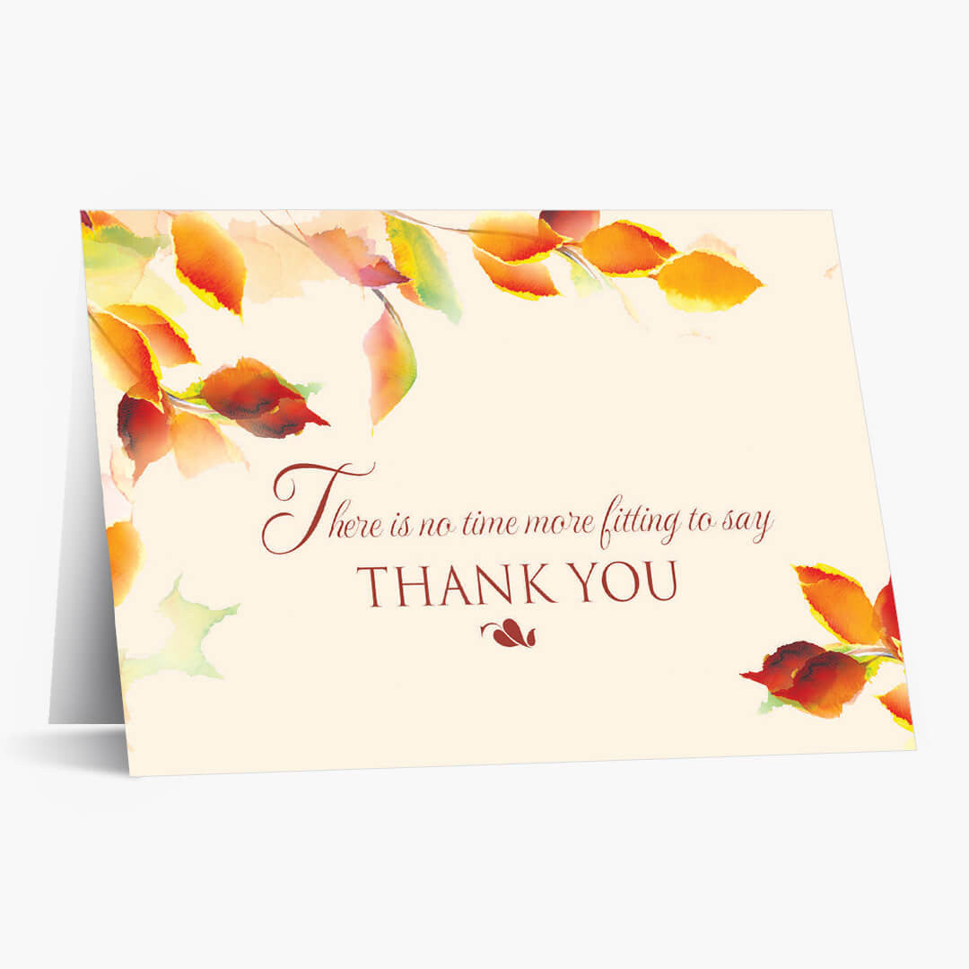 Watercolor Appreciation Thanksgiving Card