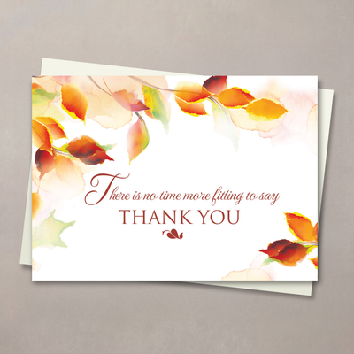 Watercolor Appreciation Thanksgiving Card