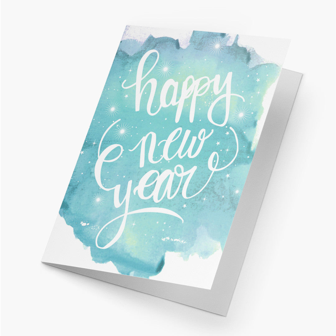 Watercolor New Year