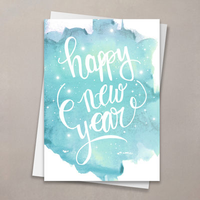 Watercolor New Year