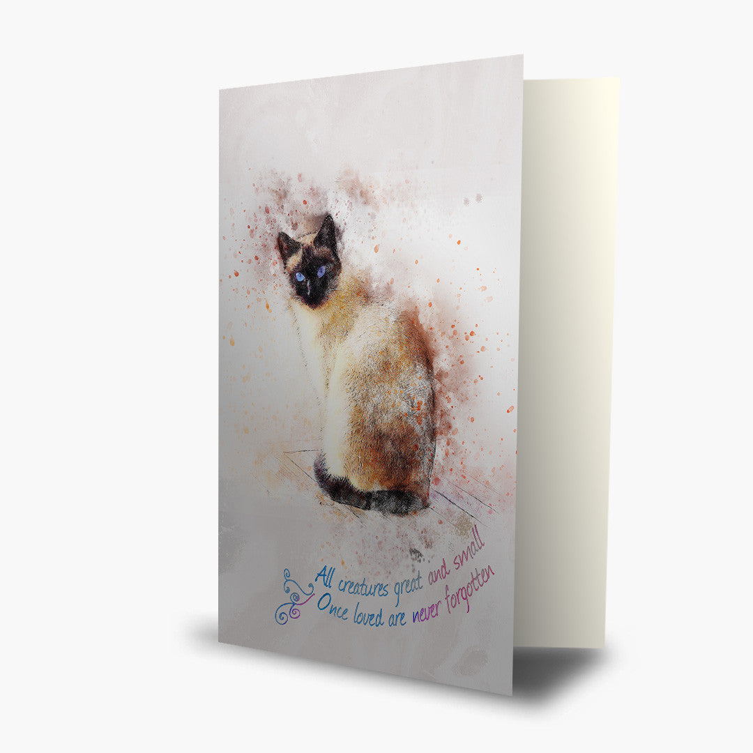 Watercolor Siamese Sympathy