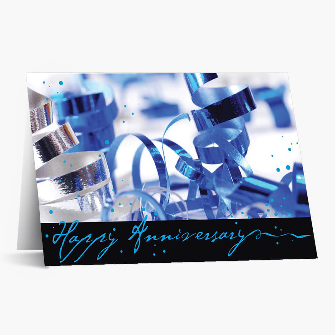 Wild Ribbon Anniversary Card