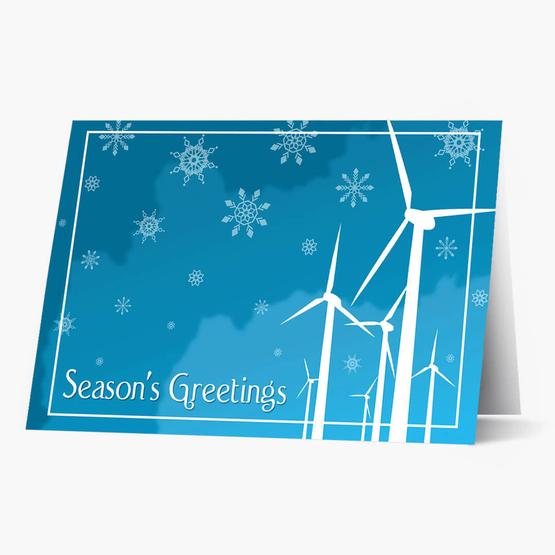 Wind Farm Greetings Holiday Card