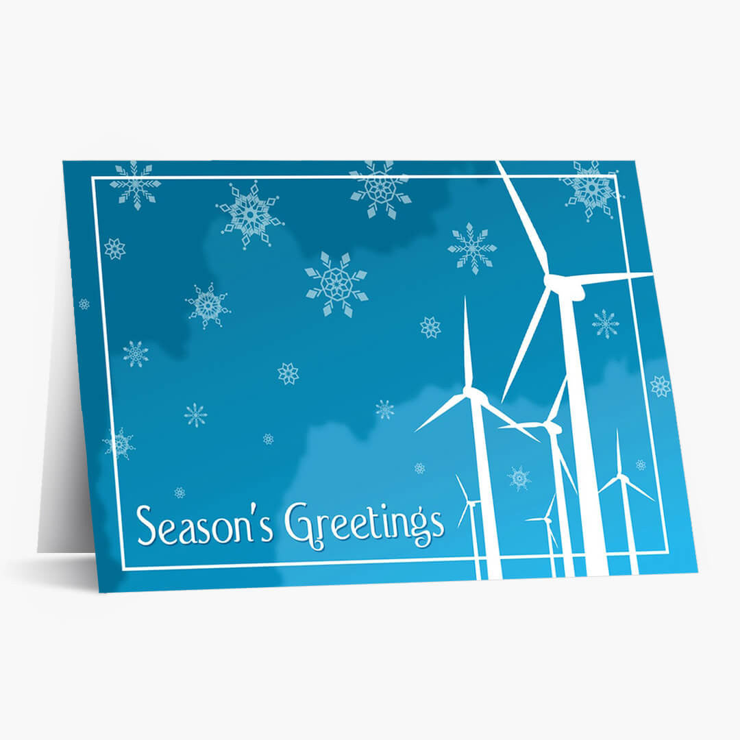 Wind Farm Greetings Holiday Card