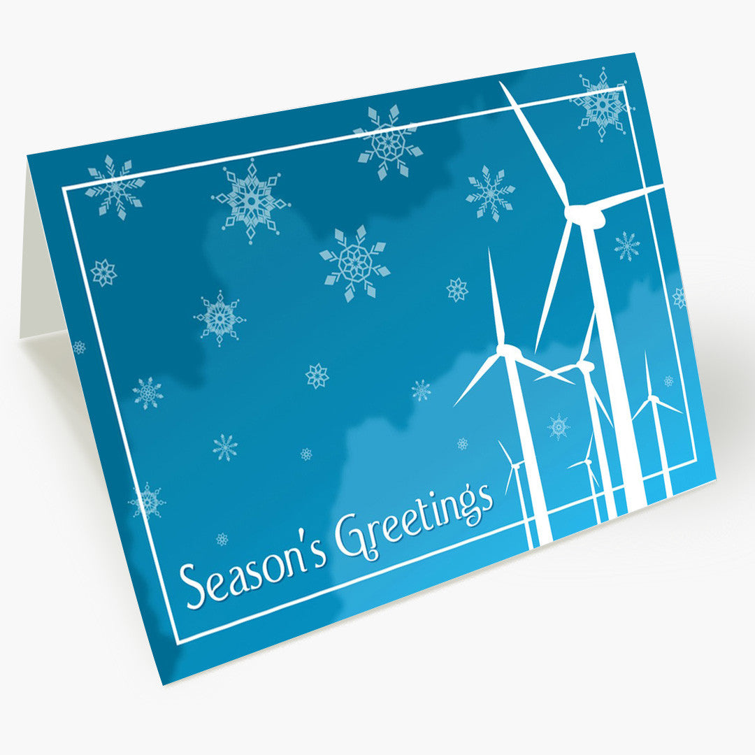 Wind Farm Greetings Holiday Card