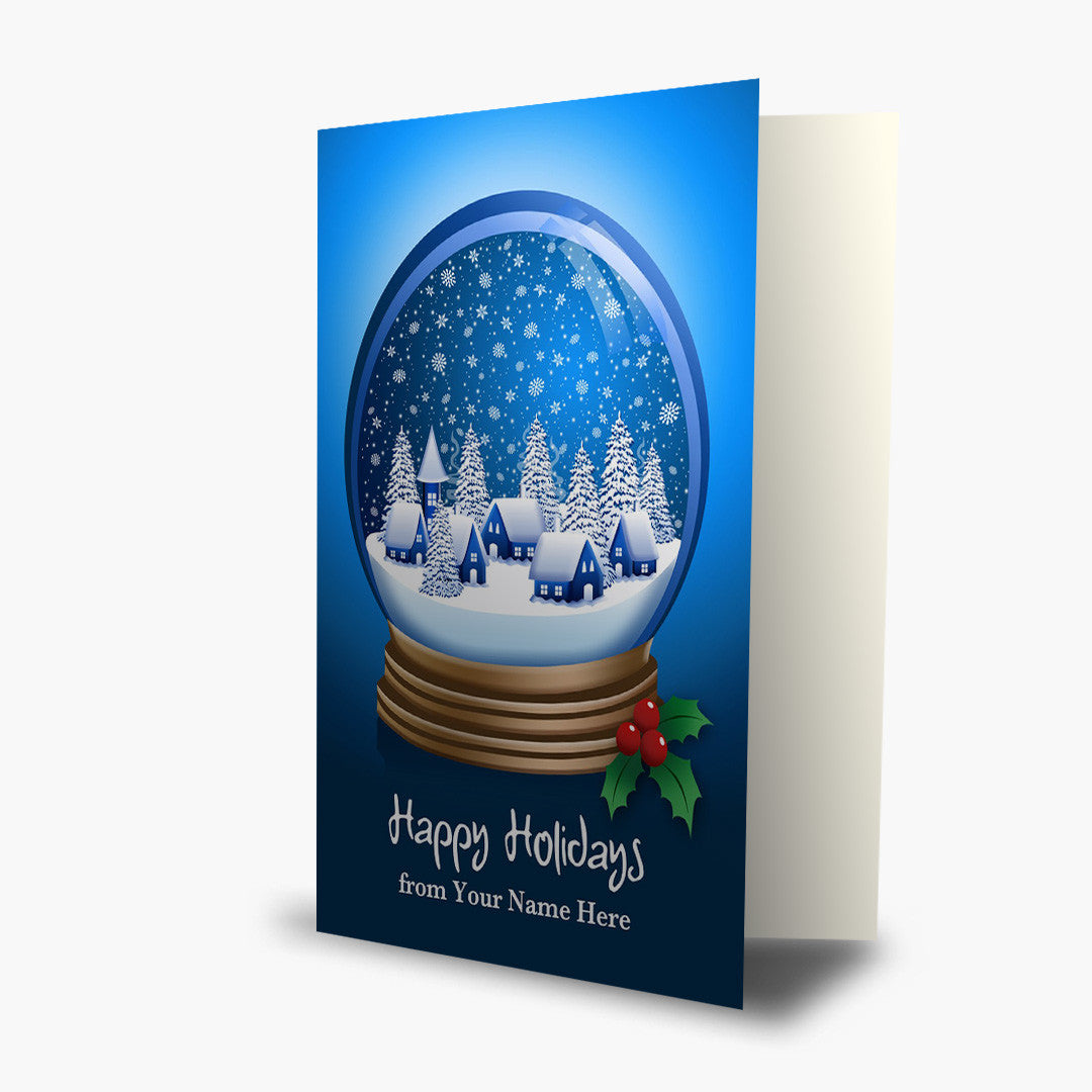 Winter Snow Globe Holiday Card