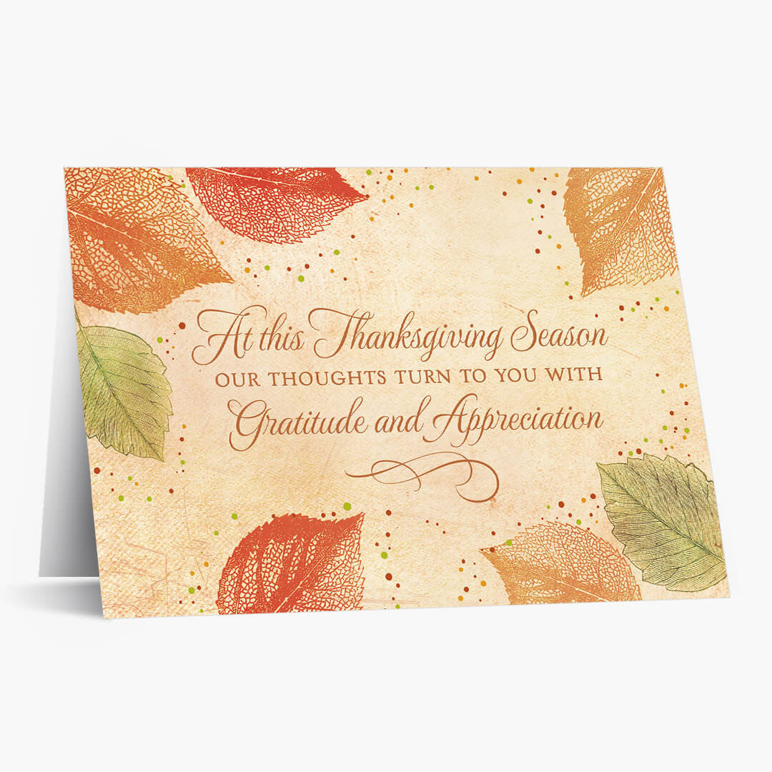 With Gratitude Thanksgiving Card