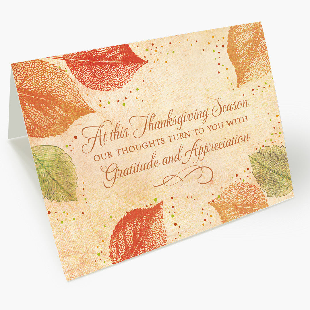 With Gratitude Thanksgiving Card