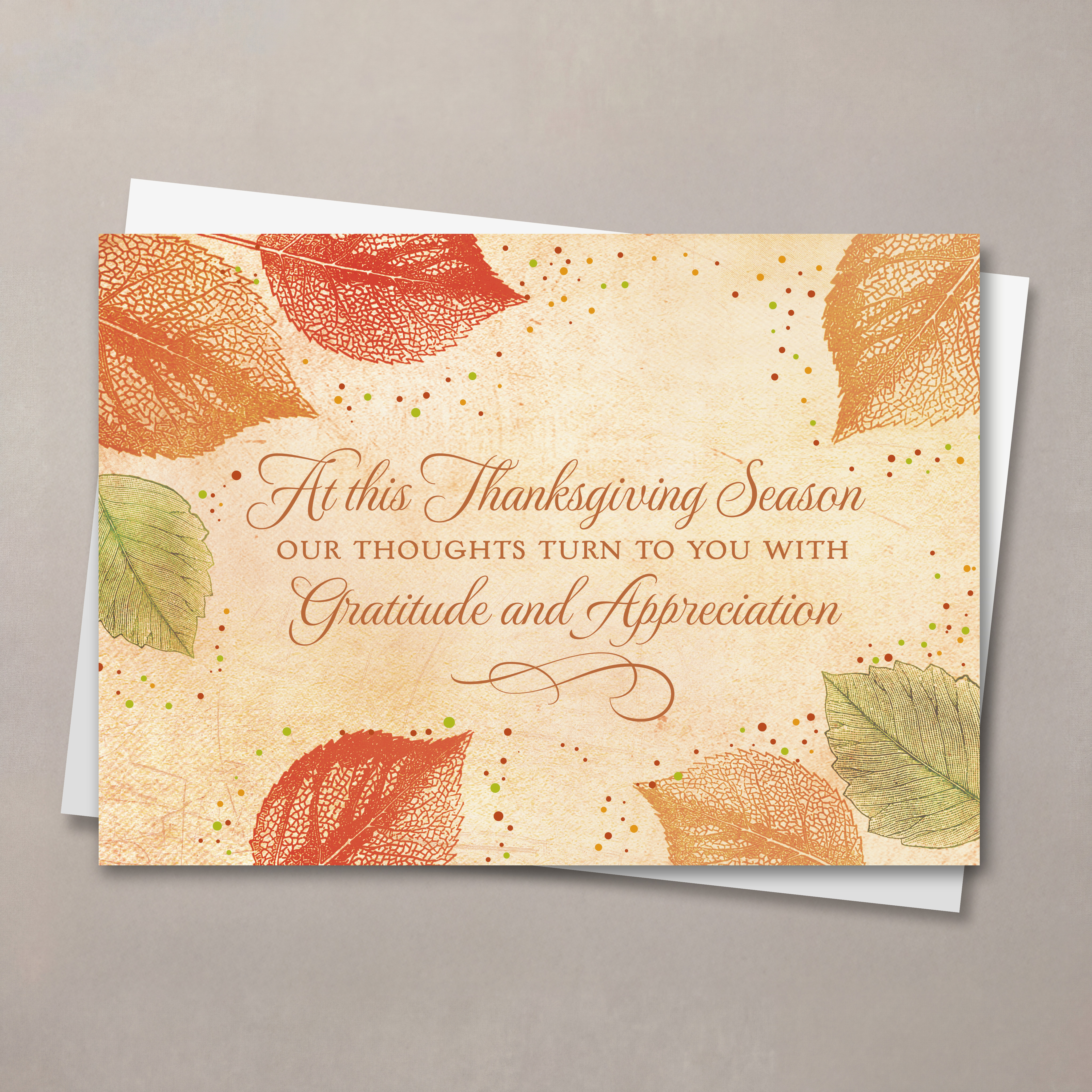 With Gratitude Thanksgiving Card
