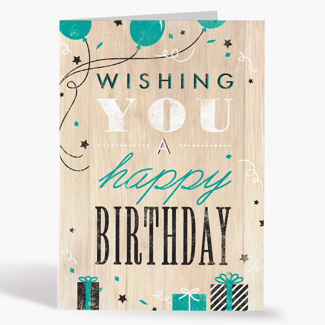 Woodsy Birthday Card