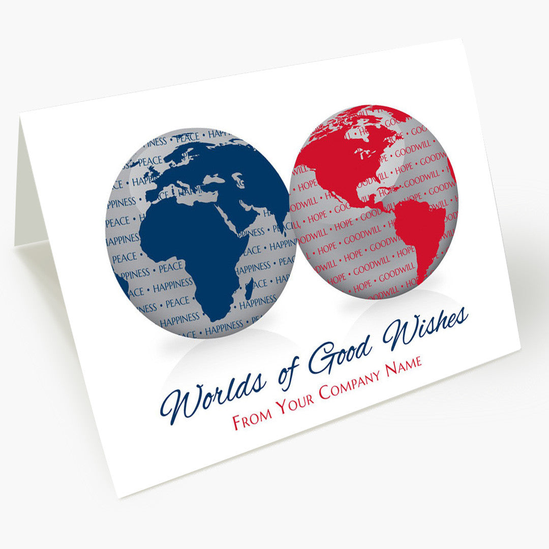 Worlds Of Good Wishes Holiday Card