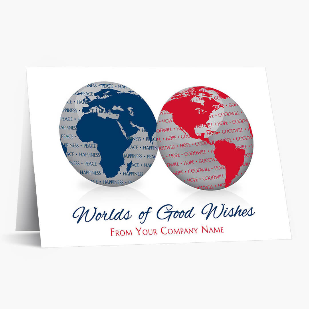 Worlds Of Good Wishes Holiday Card