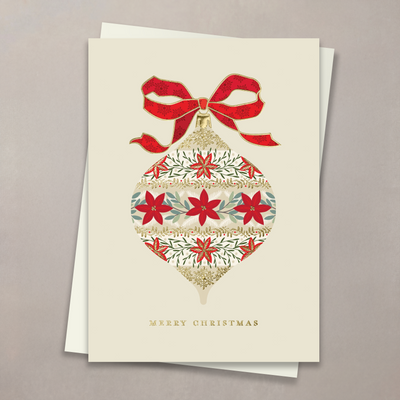 Golden Poinsettia Ornament