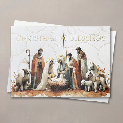 Watercolor Nativity