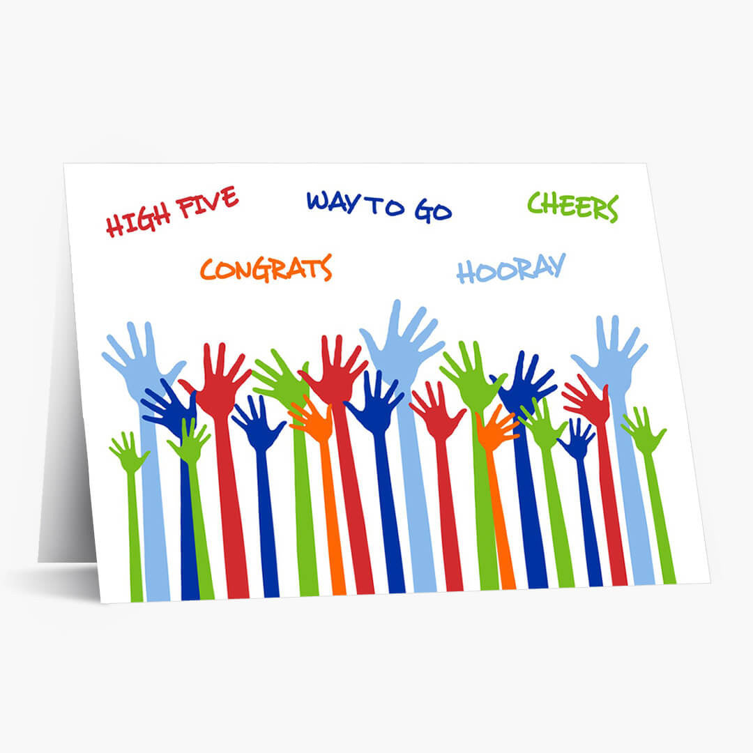 You Deserve A Hand Congratulations Card