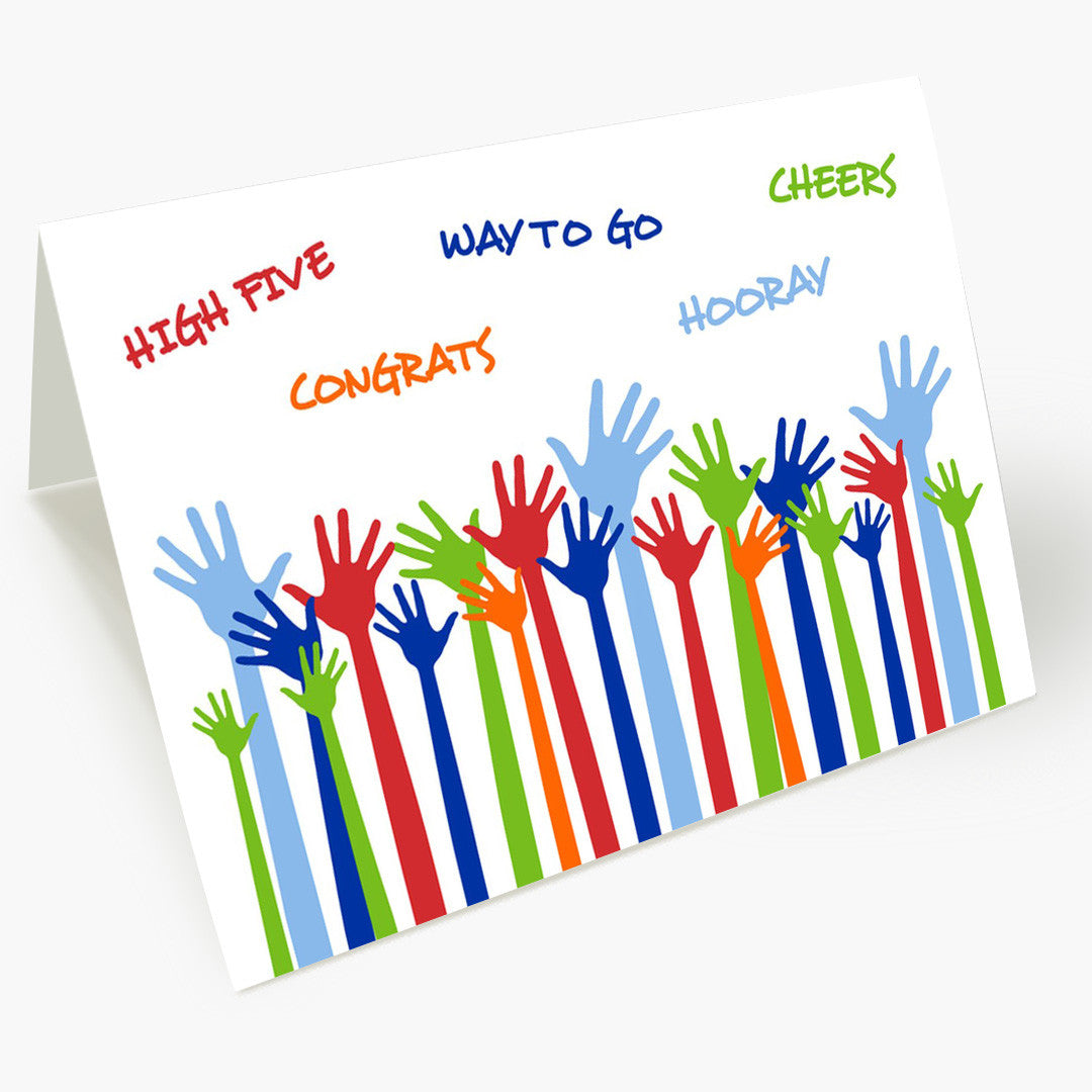 You Deserve A Hand Congratulations Card