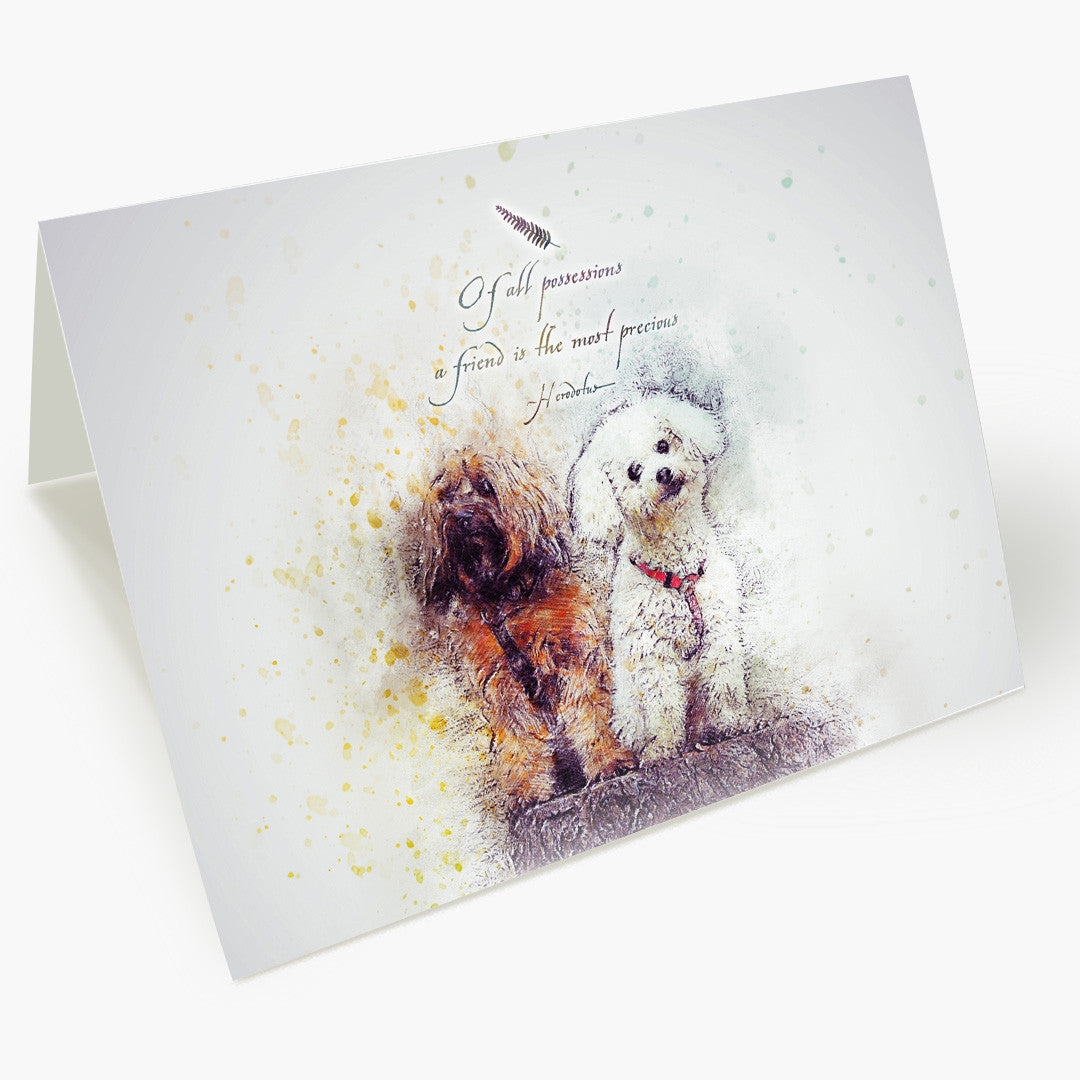 Best Friend Bichon Frise Maltese Yorkie Pet Sympathy Card