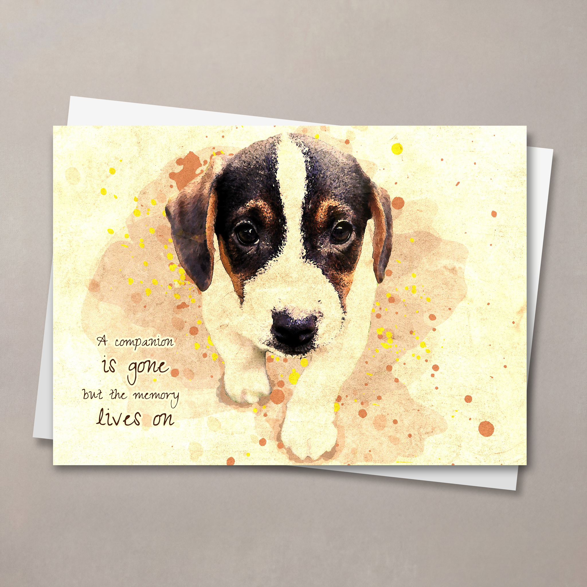 Memory Lives On Pet Sympathy Card