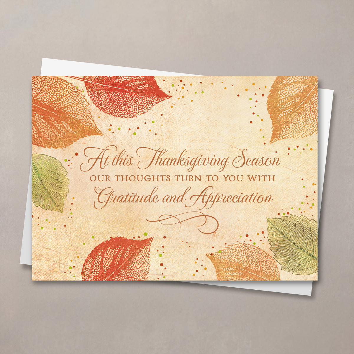 With Gratitude Thanksgiving Card