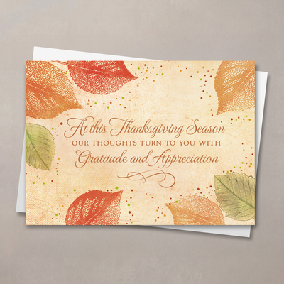 With Gratitude Thanksgiving Card