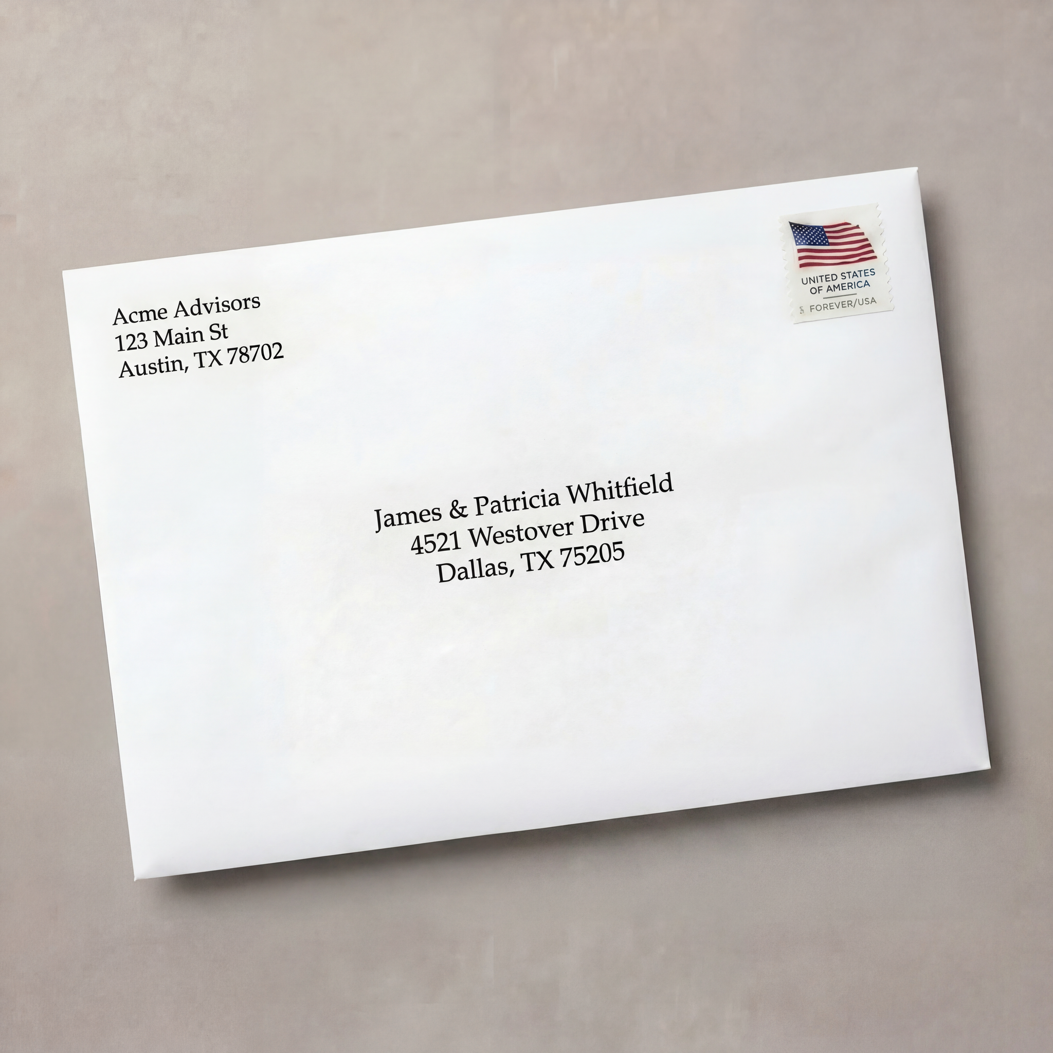 Standard Printed Envelopes (Inkjet) - Stuffed, Stamped & Mailed to Your Recipients
