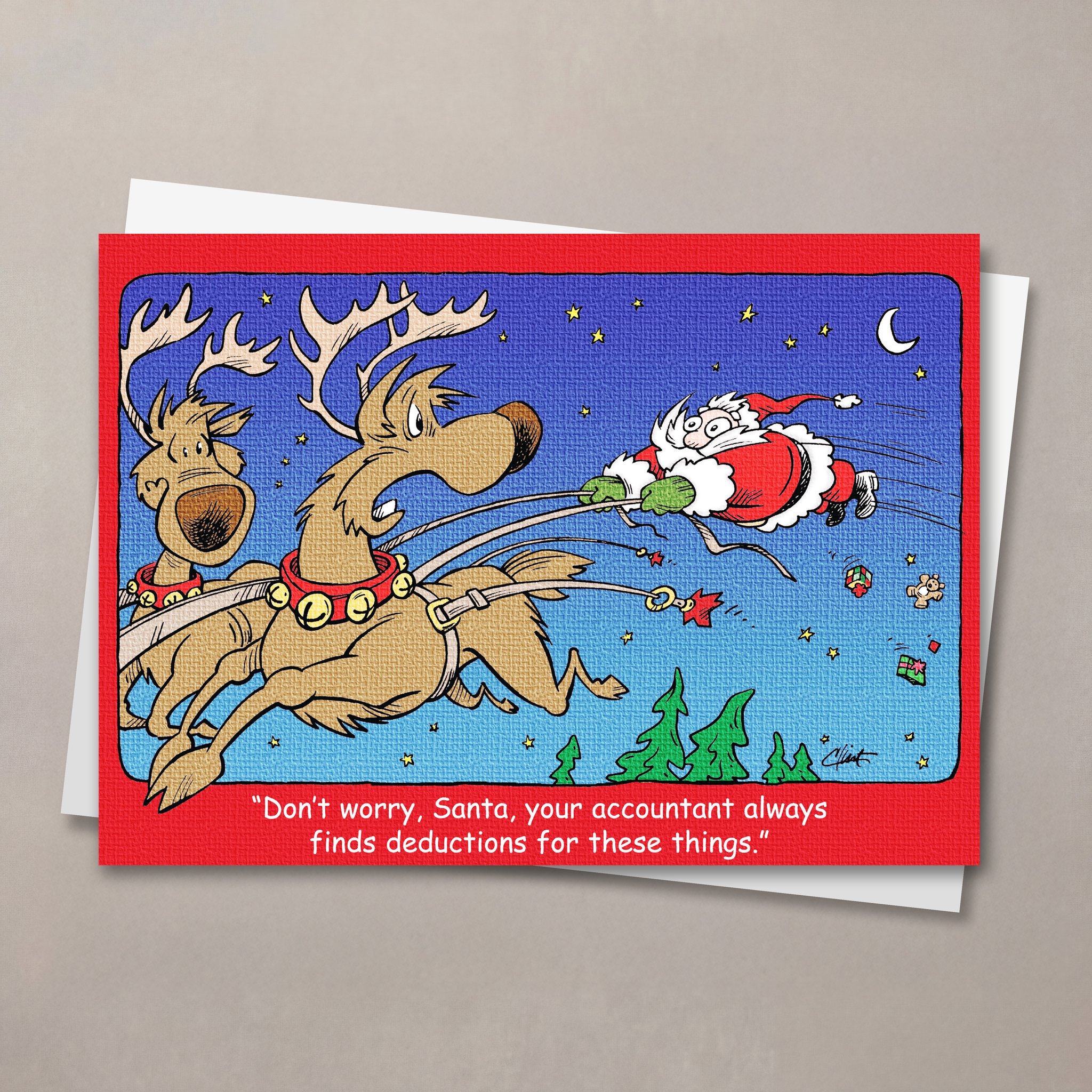 Holiday Deductions Christmas Card