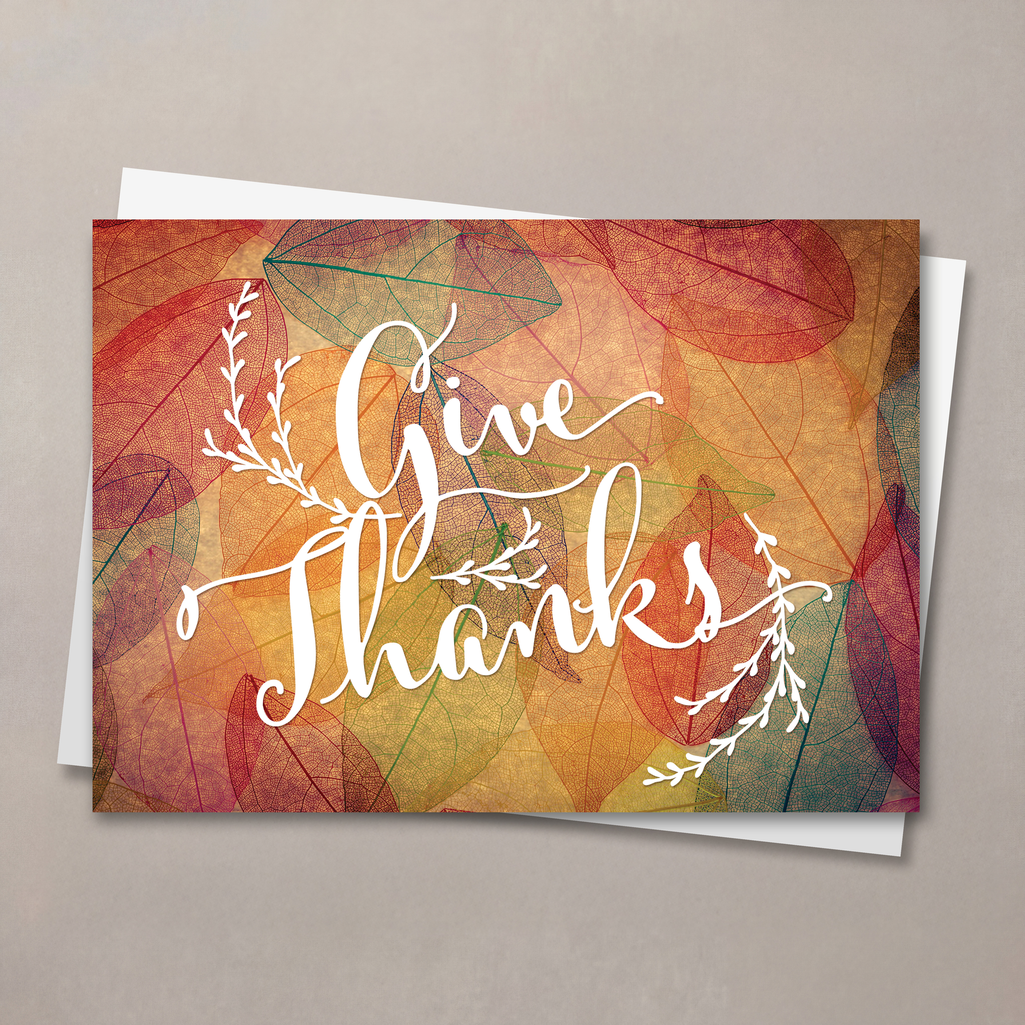 Colorful Array of Thanks Thanksgiving Card