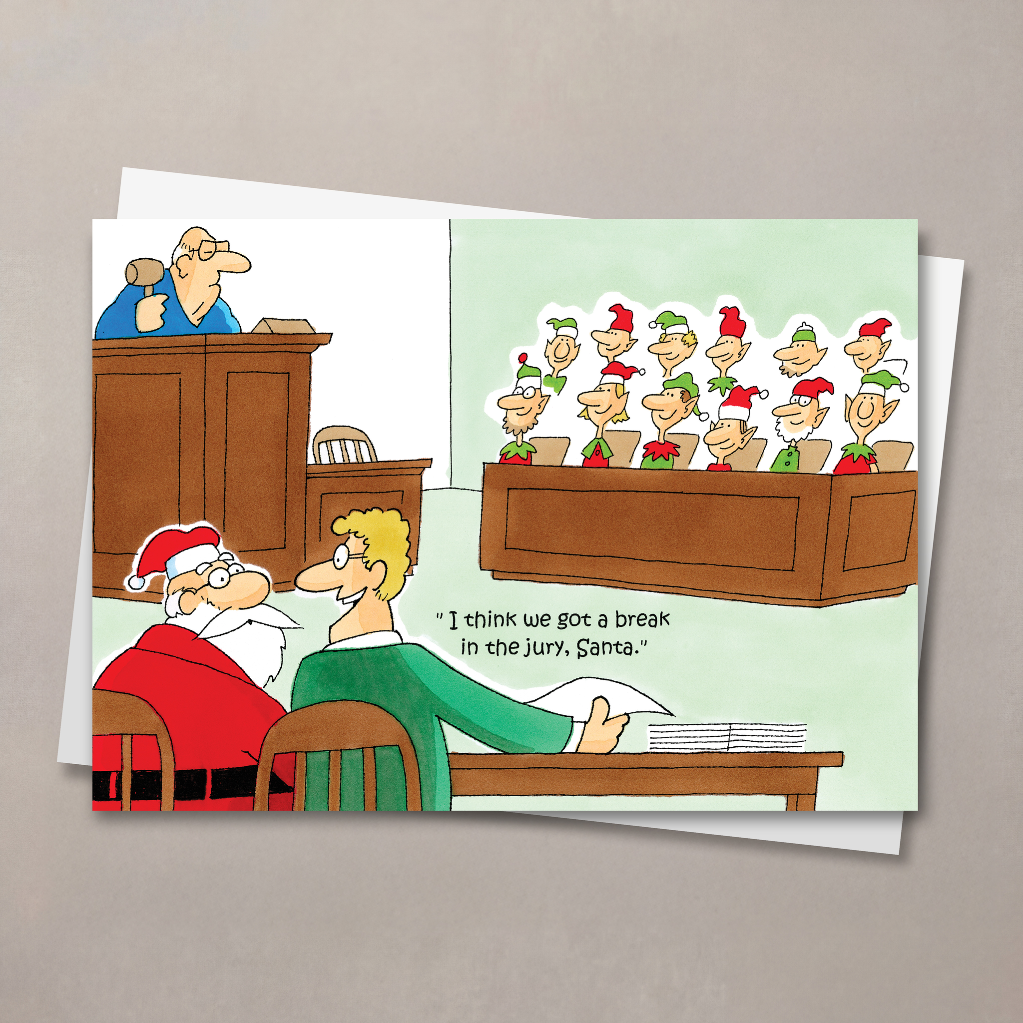 Break In The Jury Christmas Card