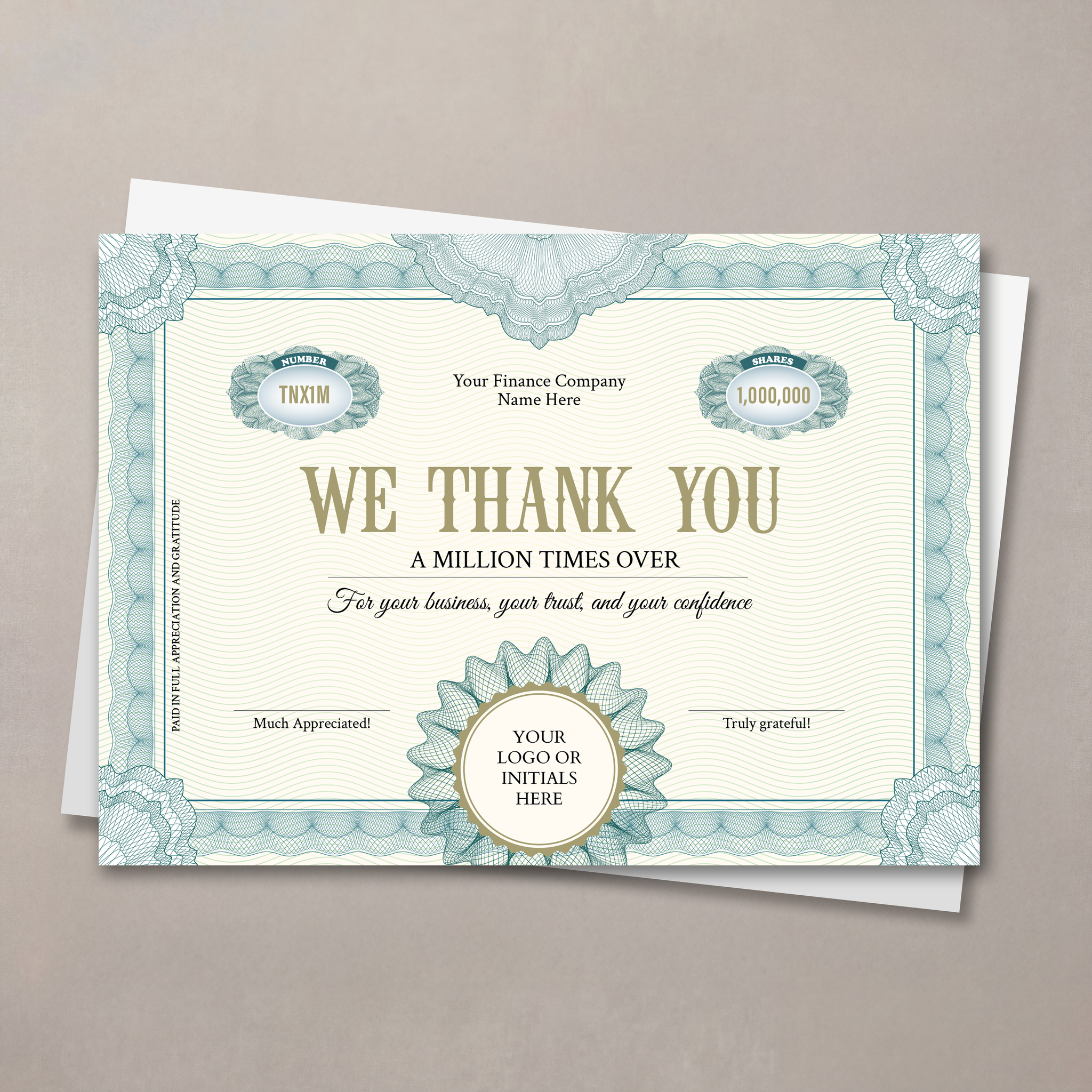 Bond of Appreciation Thank You Card