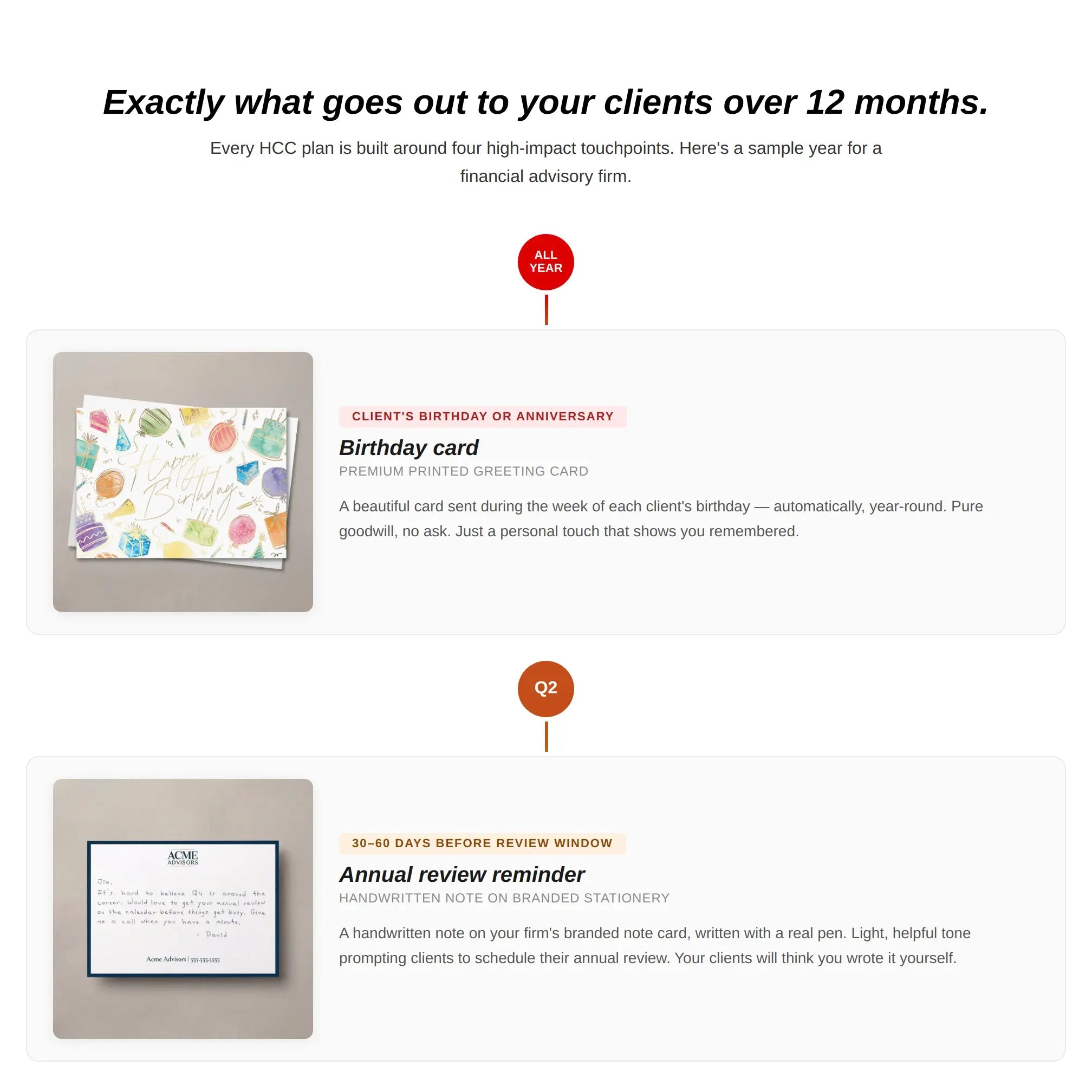 Handwritten Client Care Program