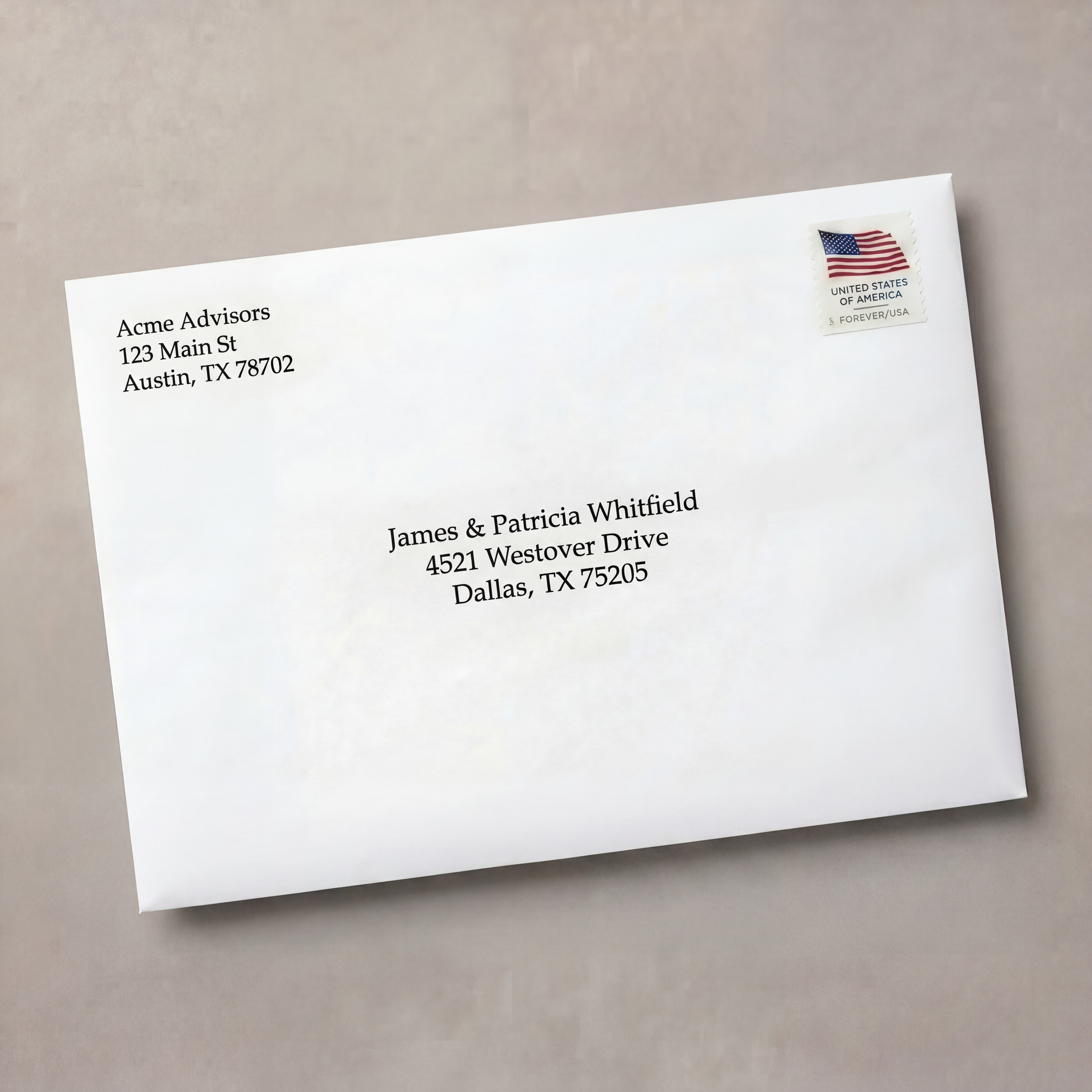 Standard Printed Envelopes (Inkjet) - Stuffed, Stamped & Mailed to Your Recipients