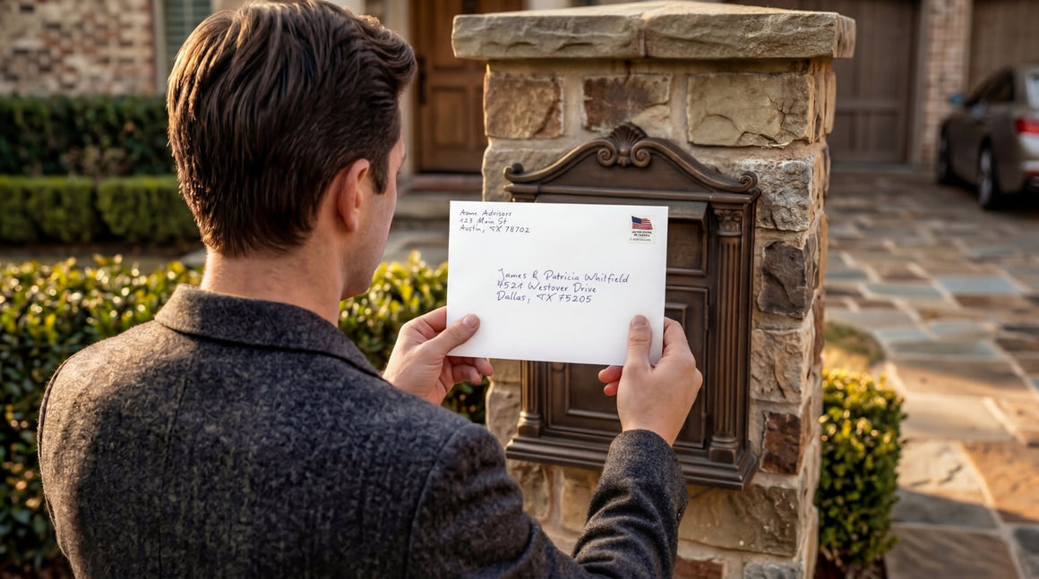 Premium branded holiday cards, designed printed and mailed for you